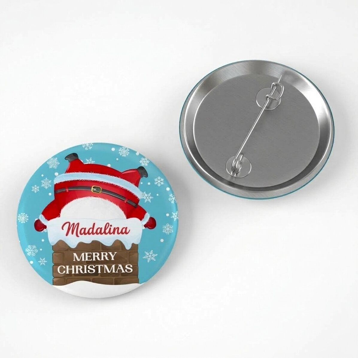 Personalizovaná placka s nápisem – Santa