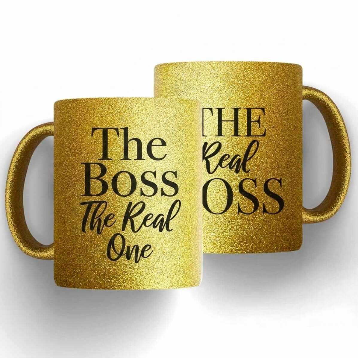 Personalizované hrnky pro páry s vzkazem – The Boss & The Real Boss