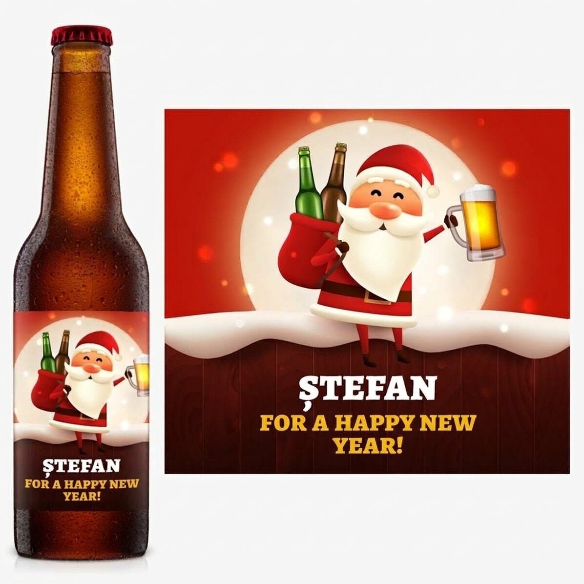 Pivo s vlastním textem – Happy New Beer
