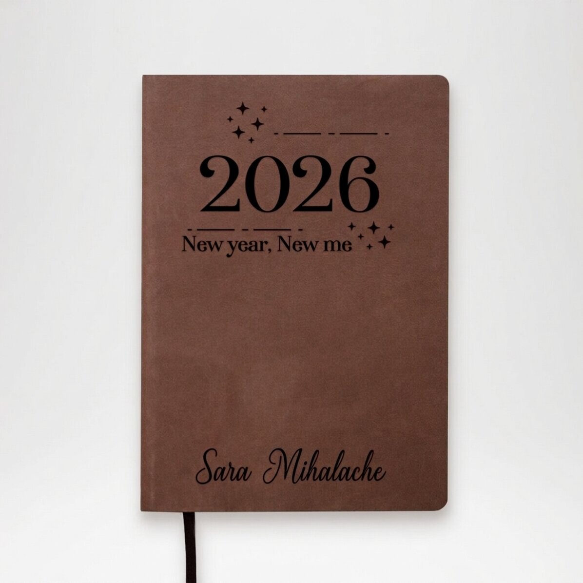 Personalizovaný kožený diář s nápisem – New year, new me