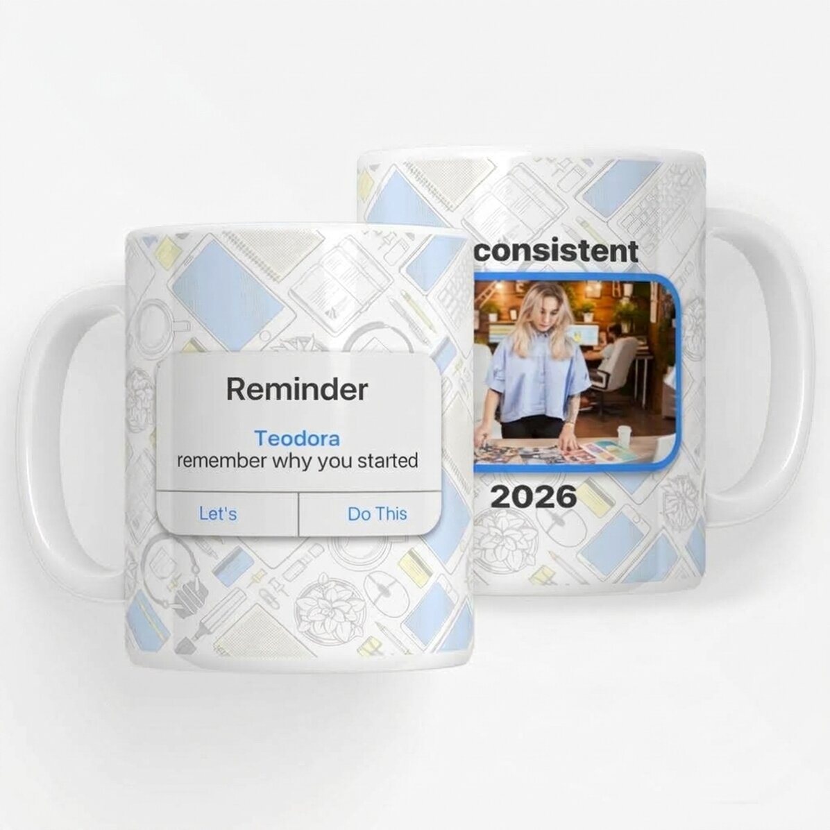 Personalizovaný hrnek s fotografií a textem – Reminder