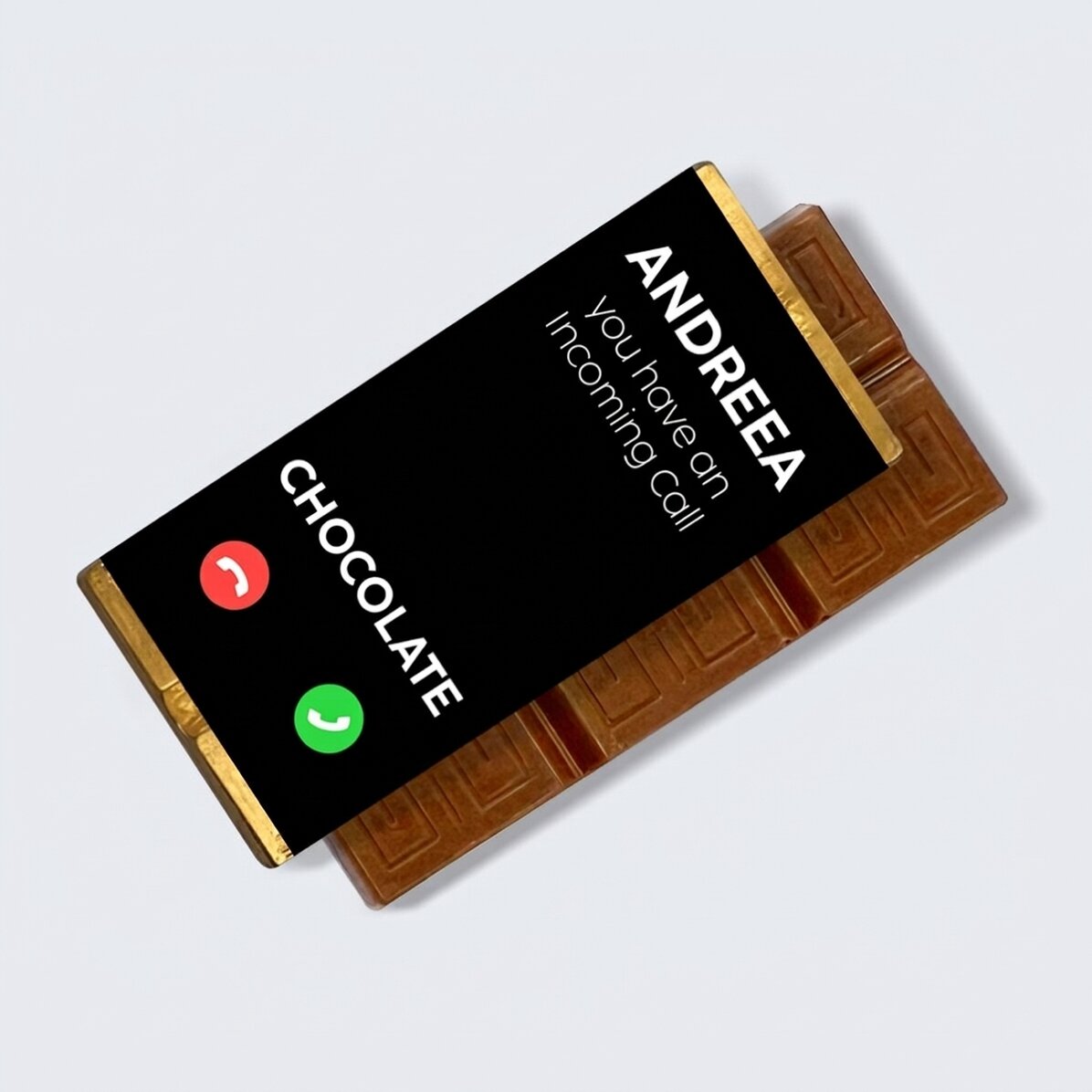 Mini čokoládová tabulka s osobním vzkazem – Incomig call
