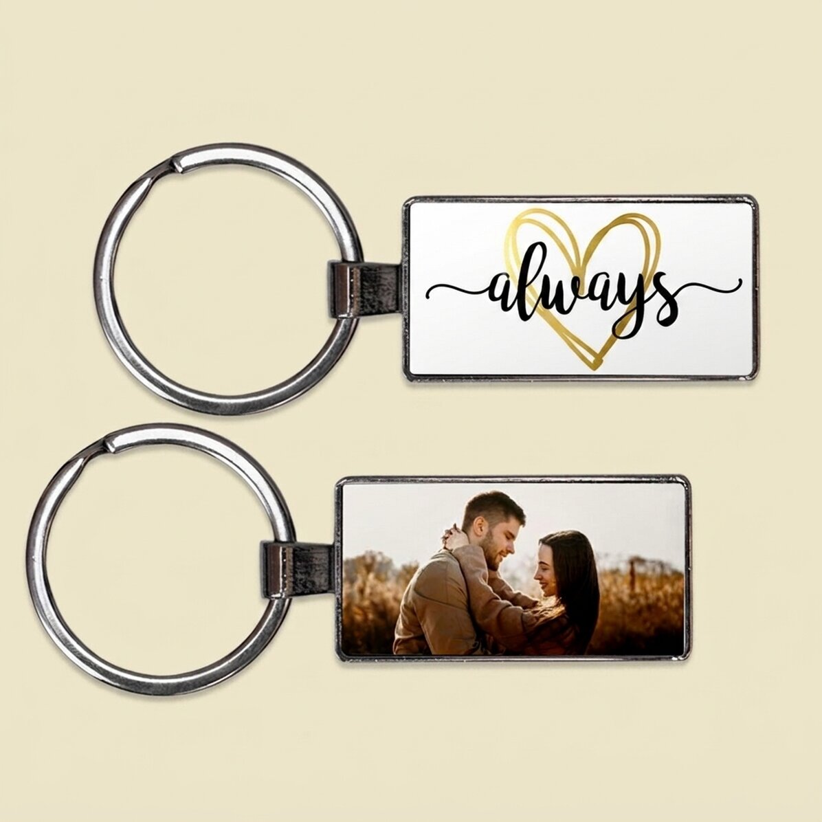 Personalizovaný přívěsek na klíče s fotografií – Always