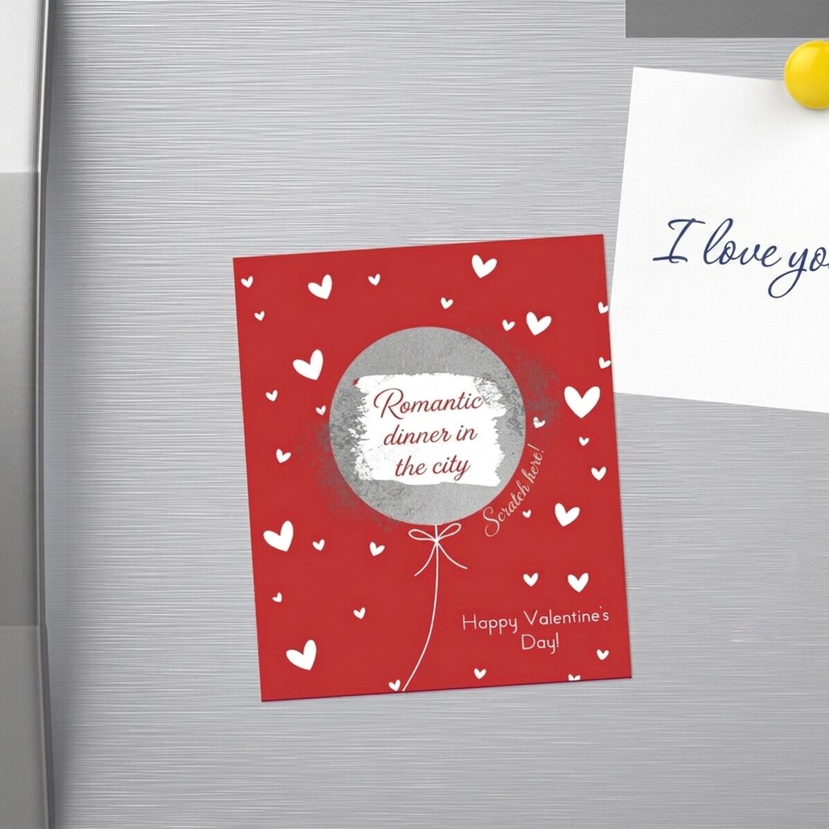 Stíratelný magnet 10 × 12 cm s vlastním textem – Love