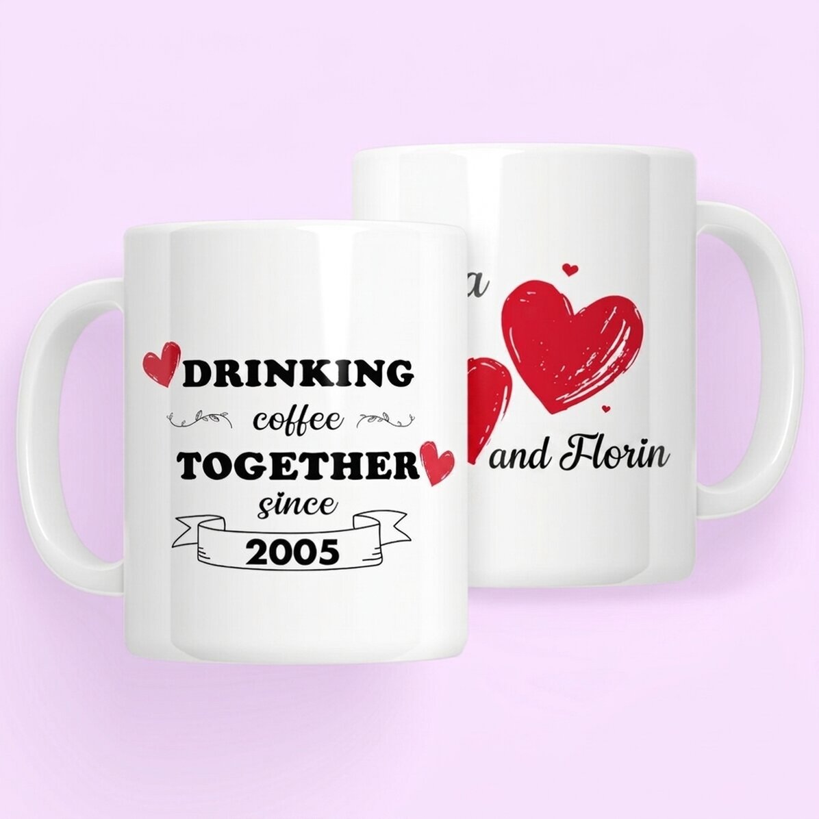 Personalizovaný hrnek s nápisem – Drinking together