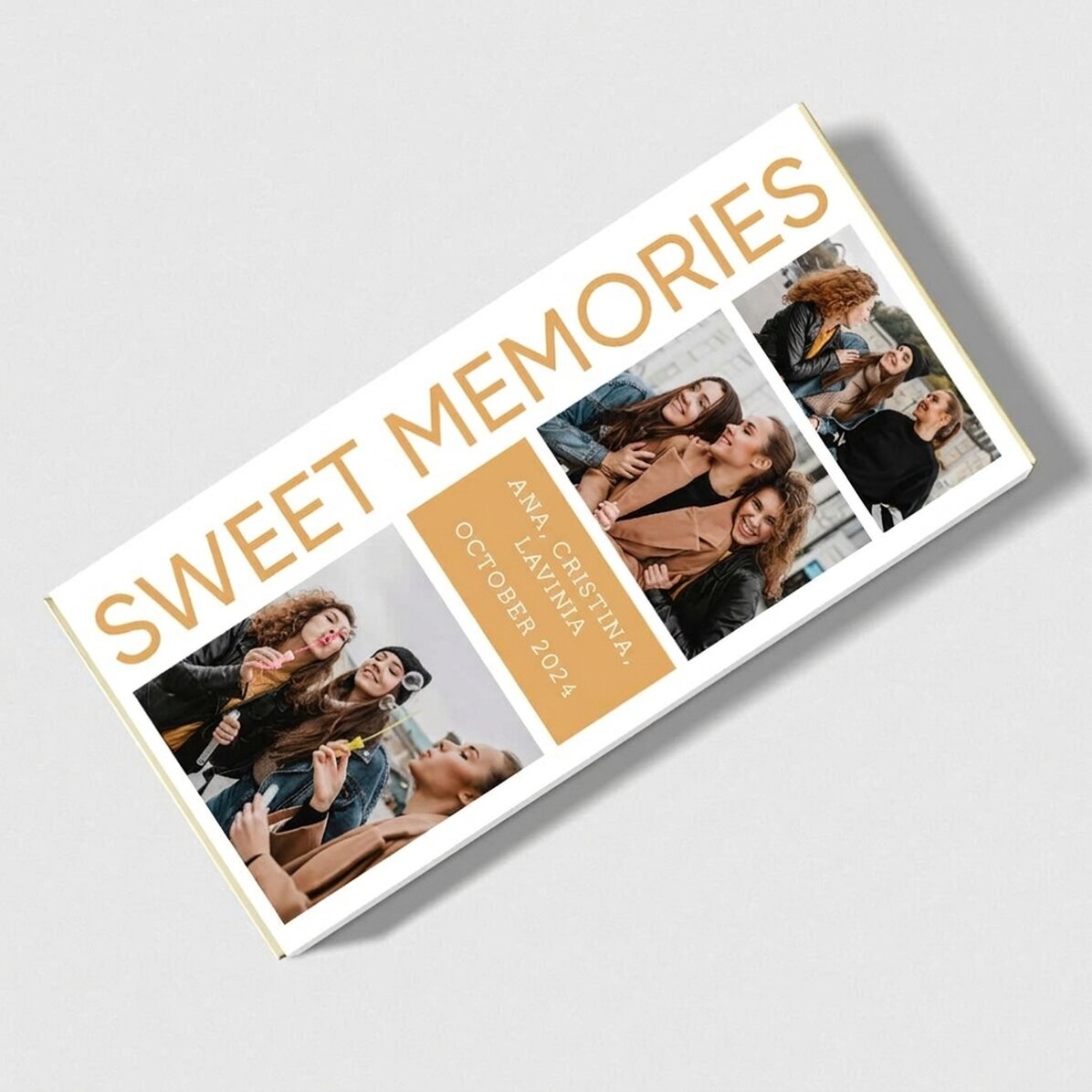 Čokoláda s 5 fotografiemi a vzkazem na míru – Sweet Memories