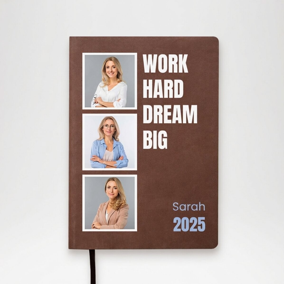 Personalised diary with 3 photos and text - Work