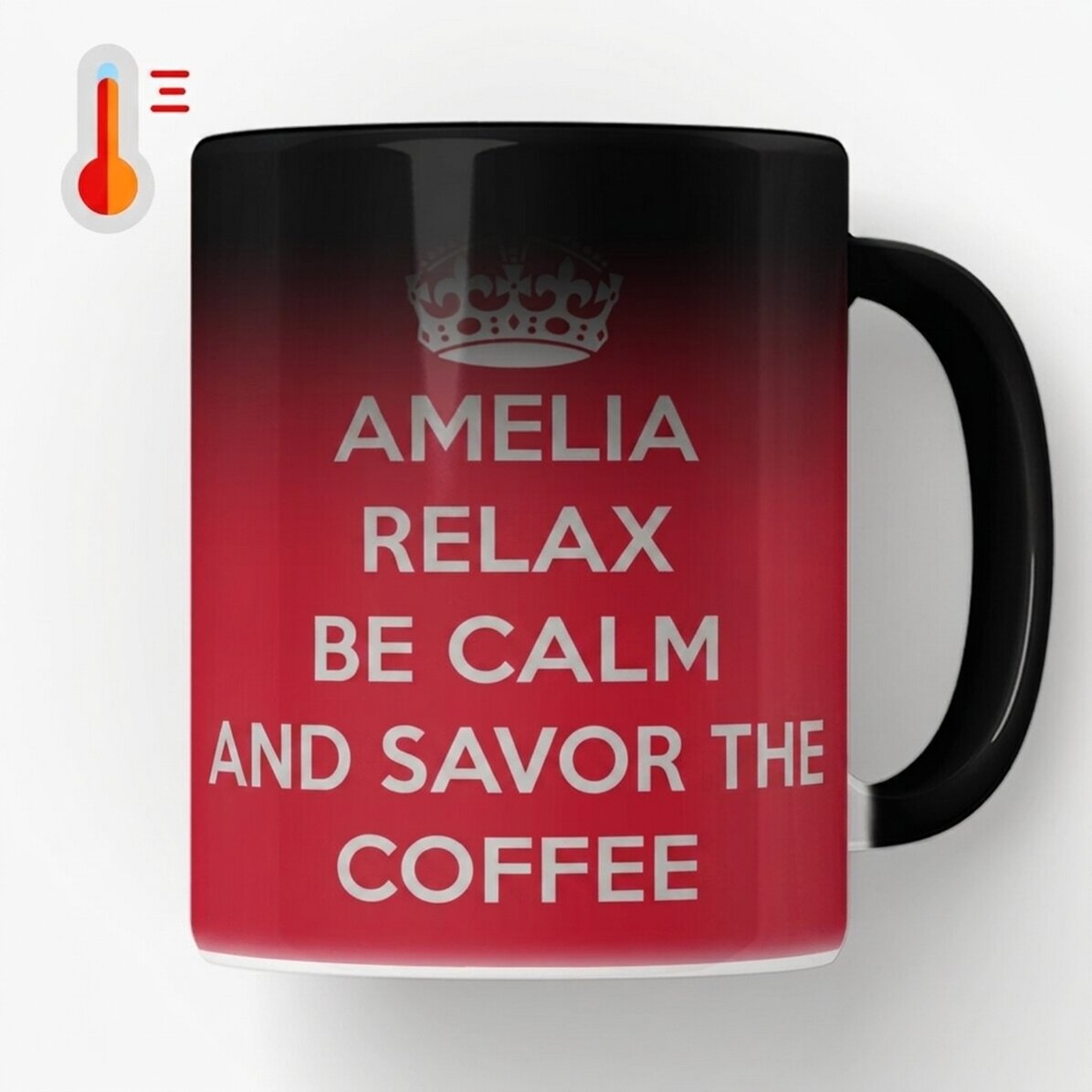 Termocitlivý hrnek s vlastním potiskem – KEEP CALM AND RELAX