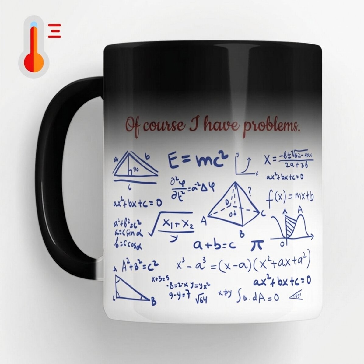 Termocitlivý hrnek s vlastním nápisem – učitel matematiky