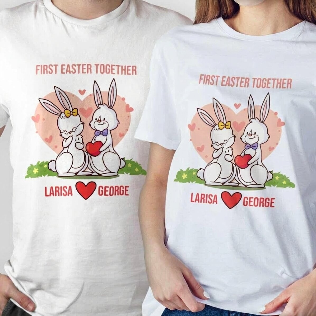 Bavlněné tričko s vlastním nápisem – First Easter Together