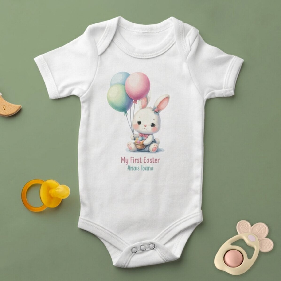 Dětské body s vlastním textem – Moje první Velikonoce