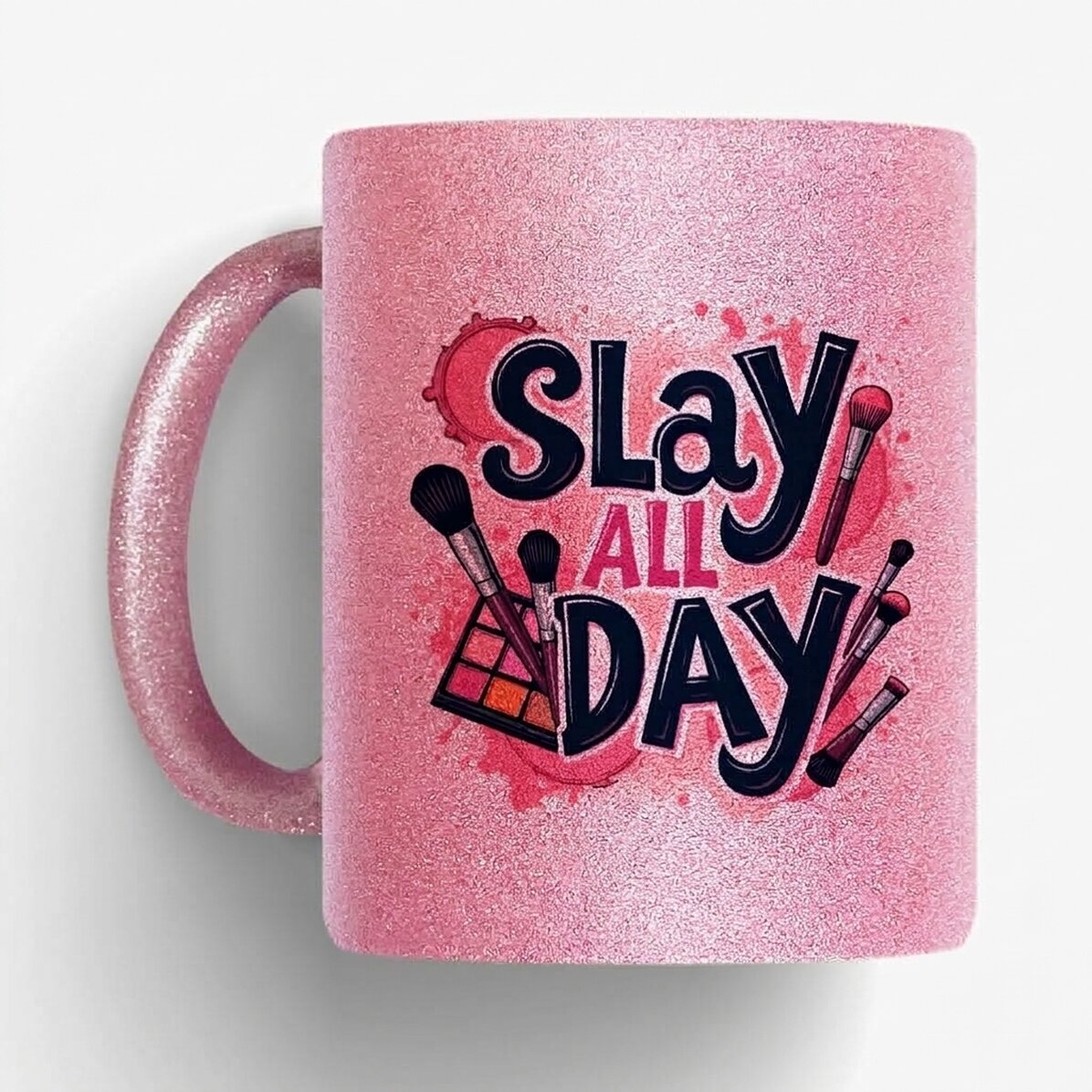 Personalizovaný hrnek s glitry a nápisem – Slay