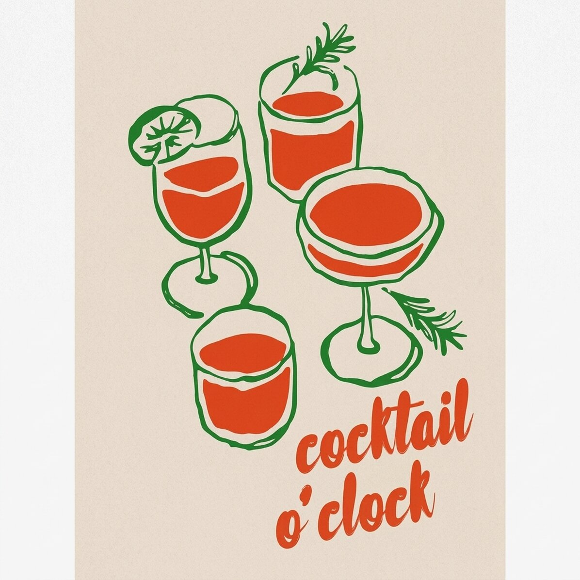 Plakát „Cocktail o