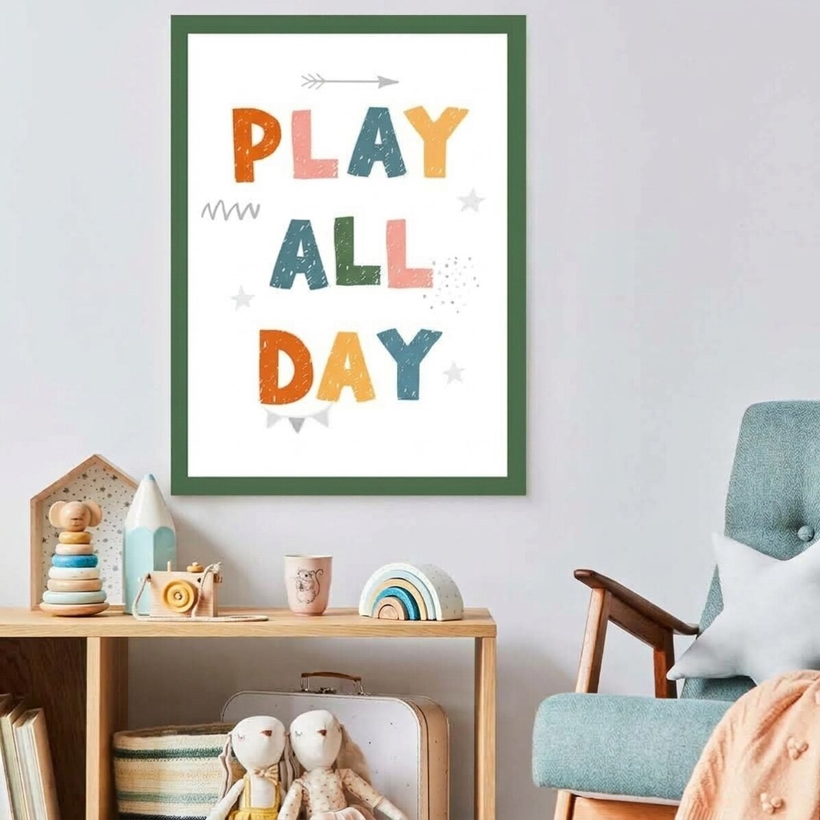 Plakát „Play All Day“