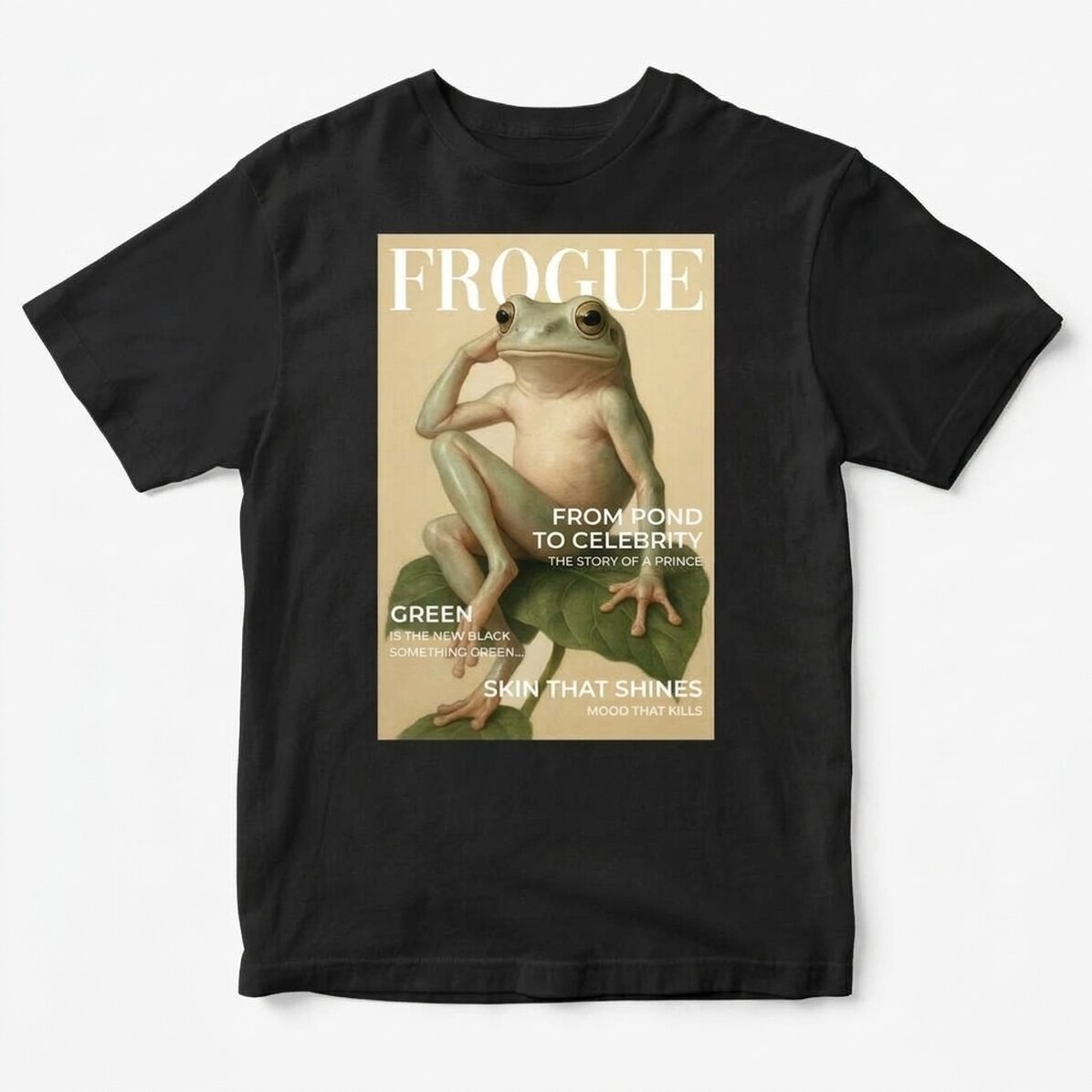 Bavlněné tričko s vlastním nápisem – Frogue
