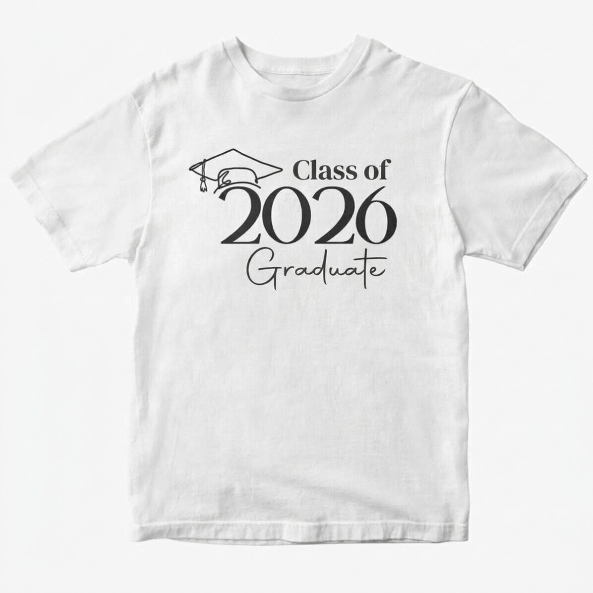 Bavlněné tričko s vlastním nápisem – Graduation