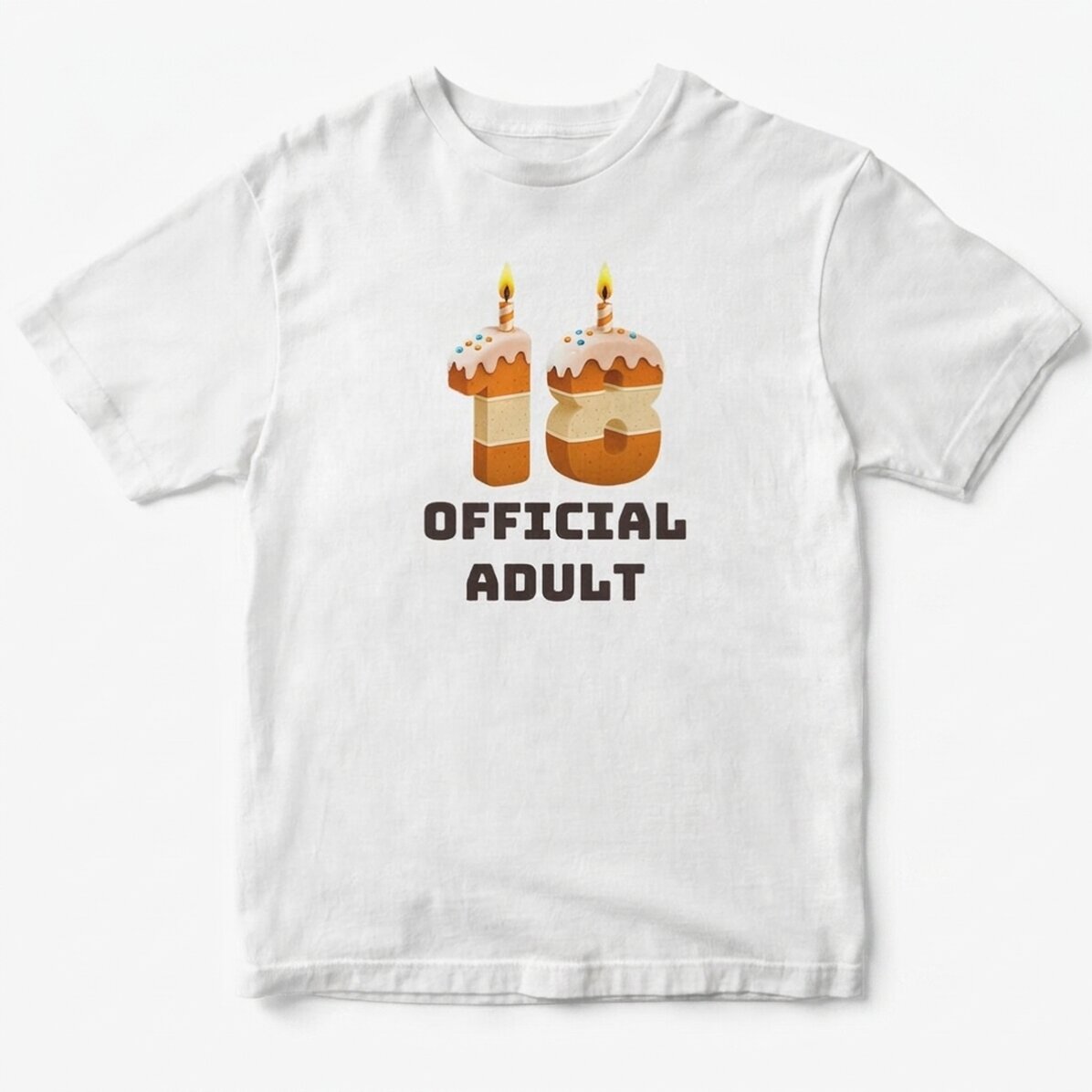 Bavlněné tričko s vlastním nápisem – 18 Cake