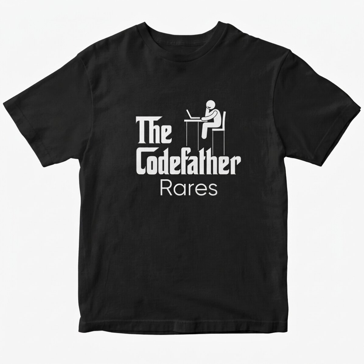Bavlněné tričko s vlastním nápisem – The codefather