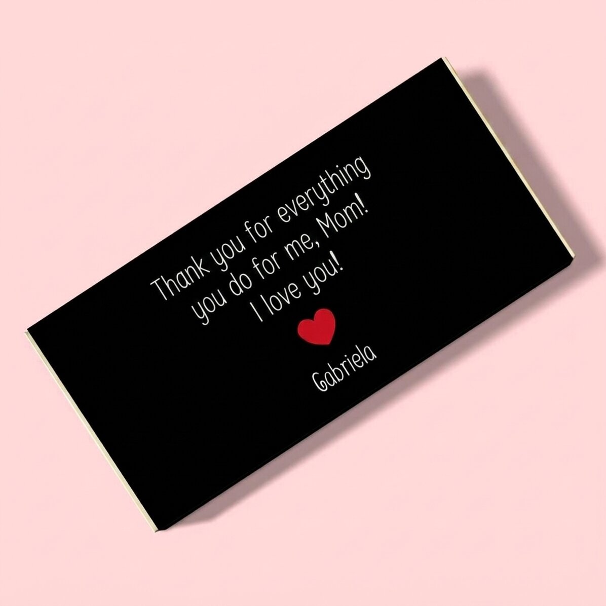 Čokoláda s vlastním textem – Heart