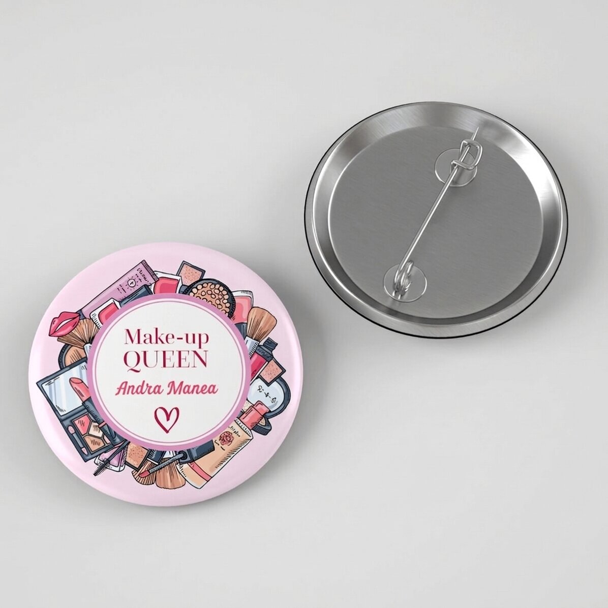 Personalizovaná placka s nápisem – Make-up Artist