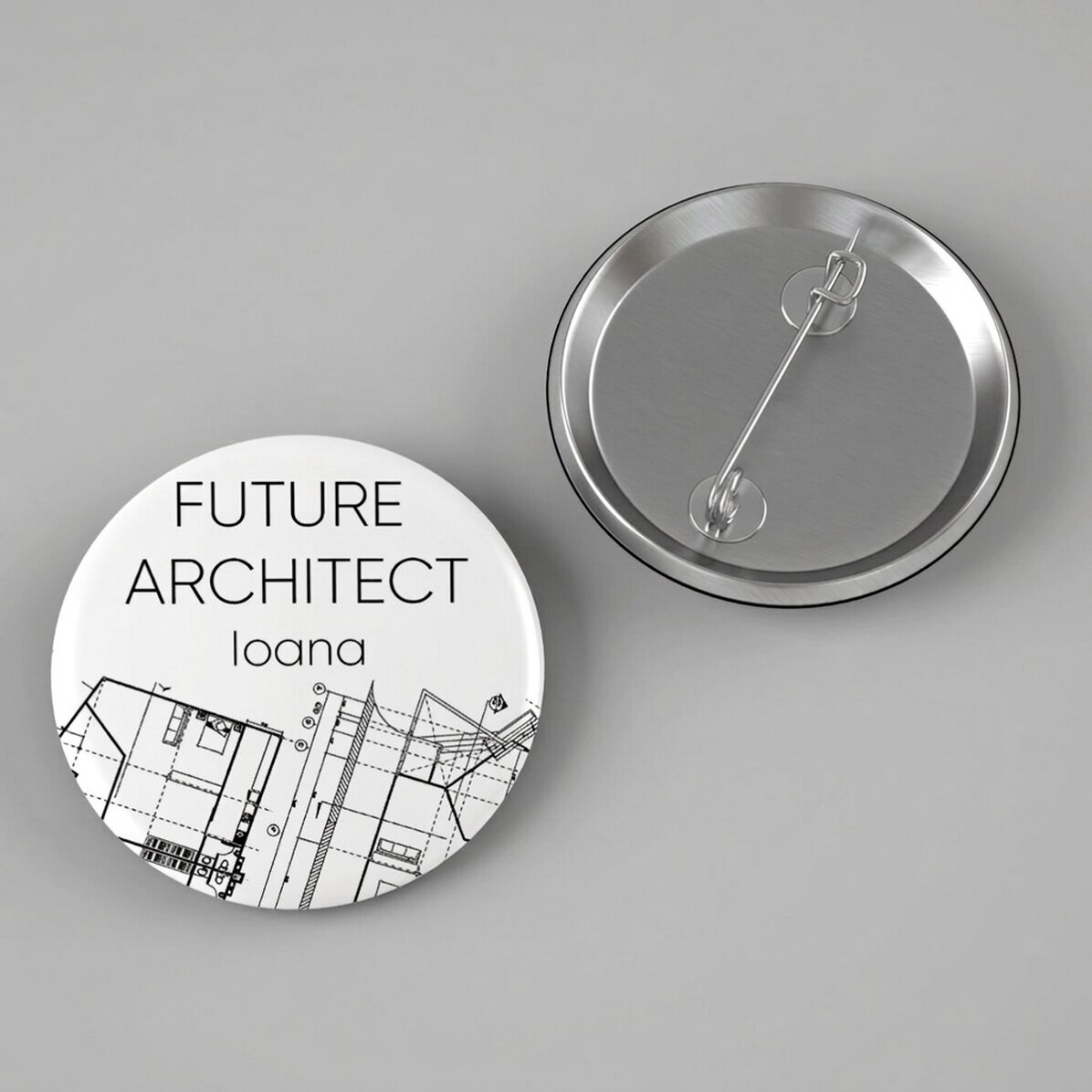 Personalizovaná placka s nápisem – Architekt