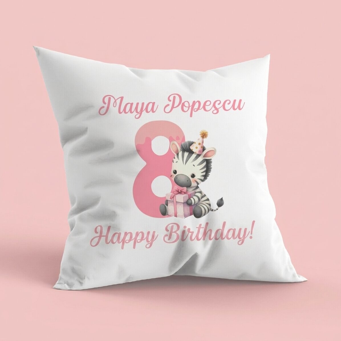 Personalizovaný polštář s nápisem pro děti – Narozeniny