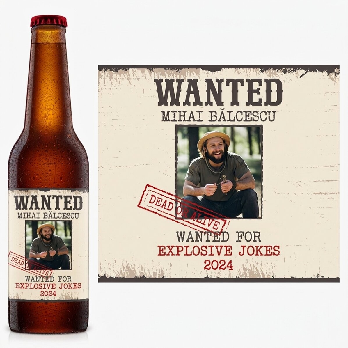 Pivo s vlastním vzkazem – Wanted