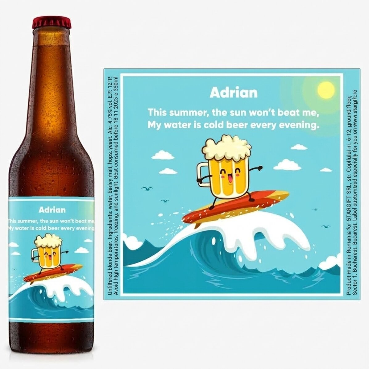 Pivo s osobním vzkazem – Speciální letní pivo
