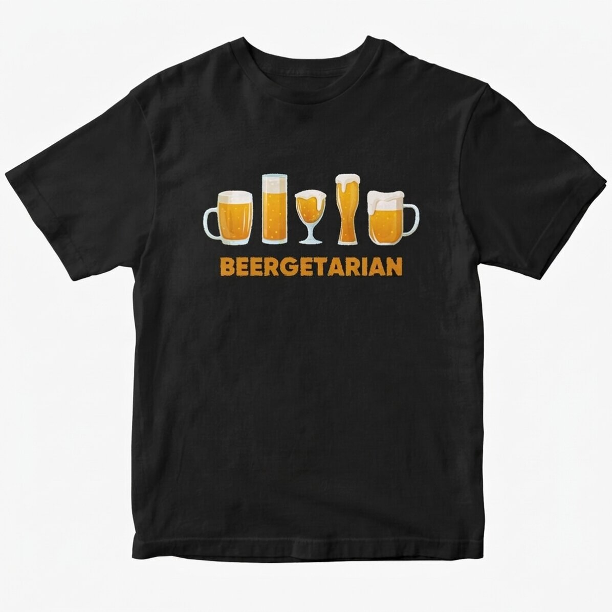 Bavlněné tričko s vlastním nápisem – Beergetarian