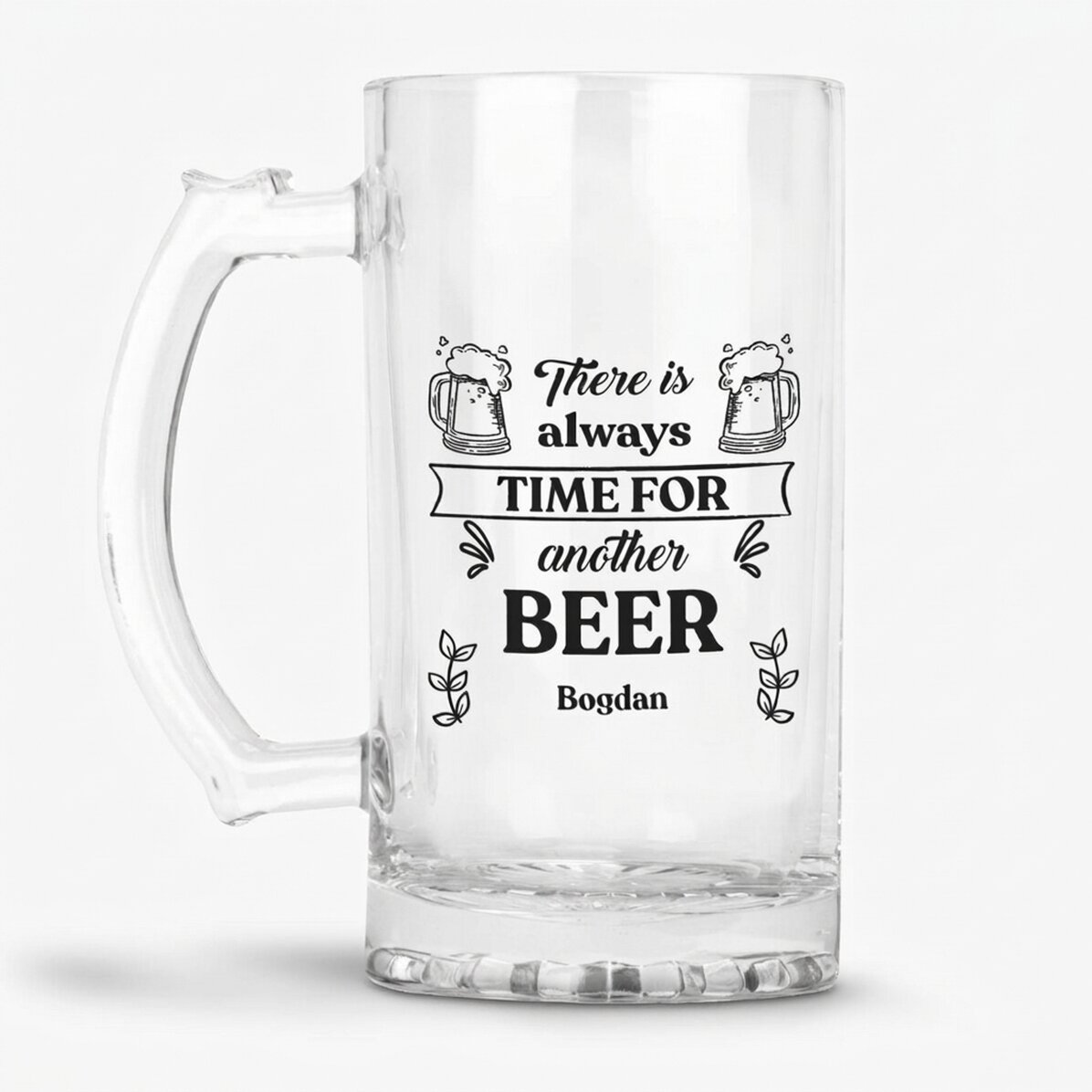 Pivní půllitr s osobním vzkazem – Time for Beer