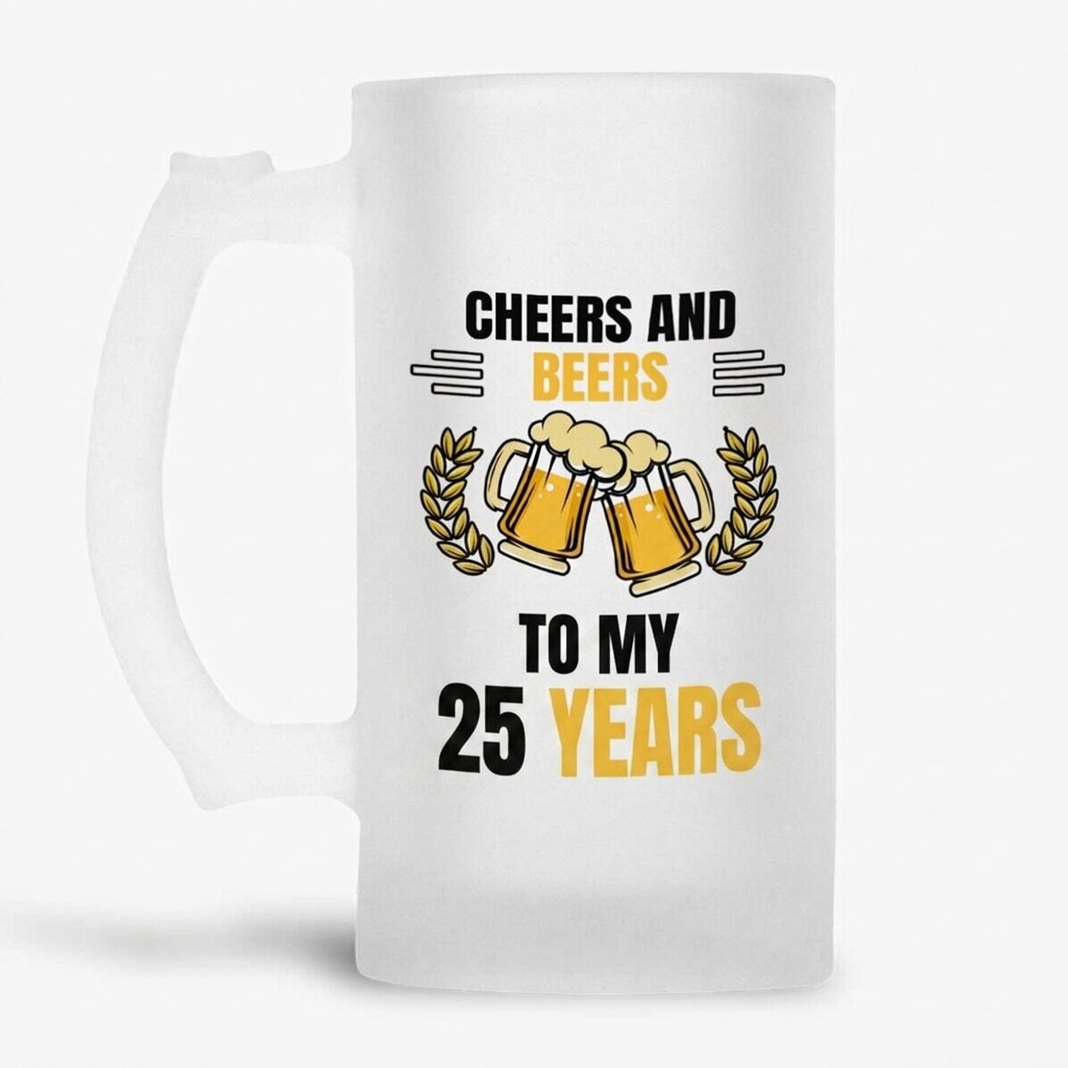 Pivní půllitr s osobním vzkazem – Cheers and Beers