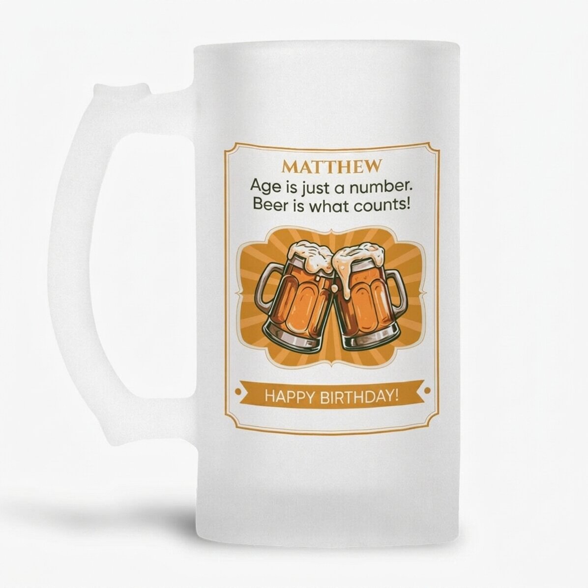 Pivní korbel s osobním vzkazem – Pivo je důležité!