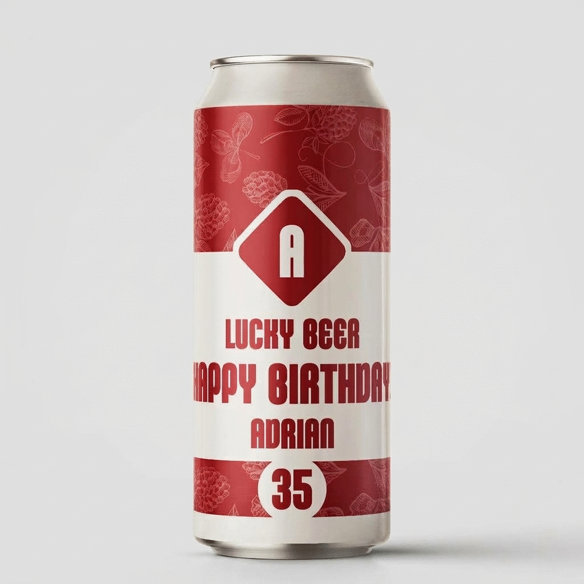 Pivo v plechovce s vlastním textem – Lucky Beer