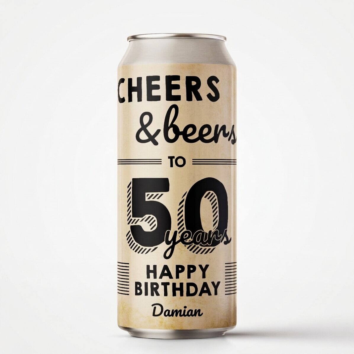 Pivo v plechovce s vlastním textem – Cheers & Beers