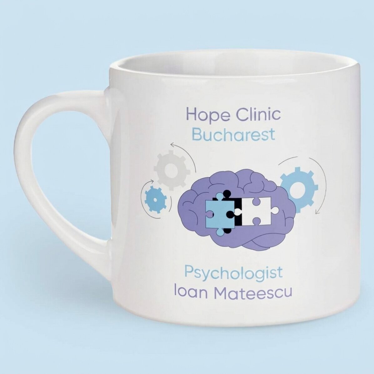 Personalizovaný hrnek na espresso s nápisem – Psycholog