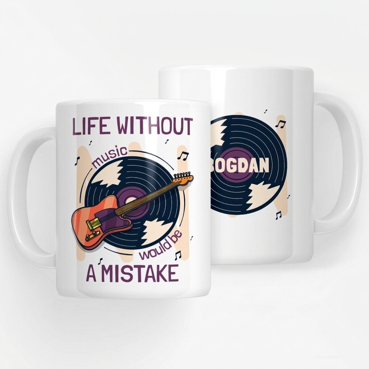 Personalizovaný hrnek s nápisem – Music