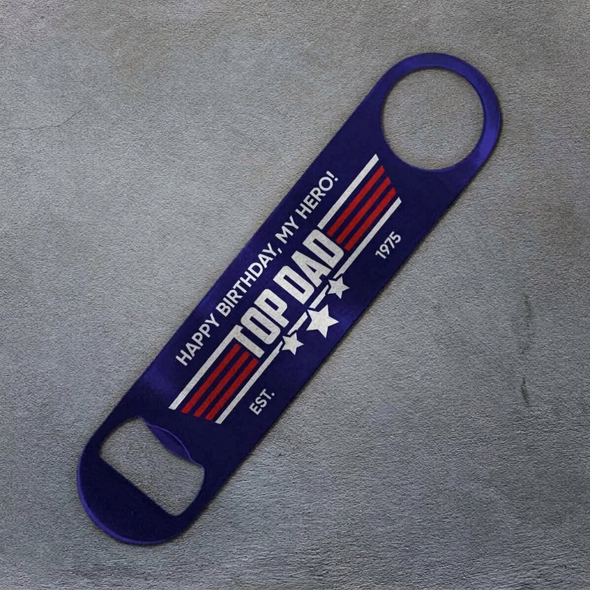 Personalizovaný otvírák na pivo s nápisem – Top Dad