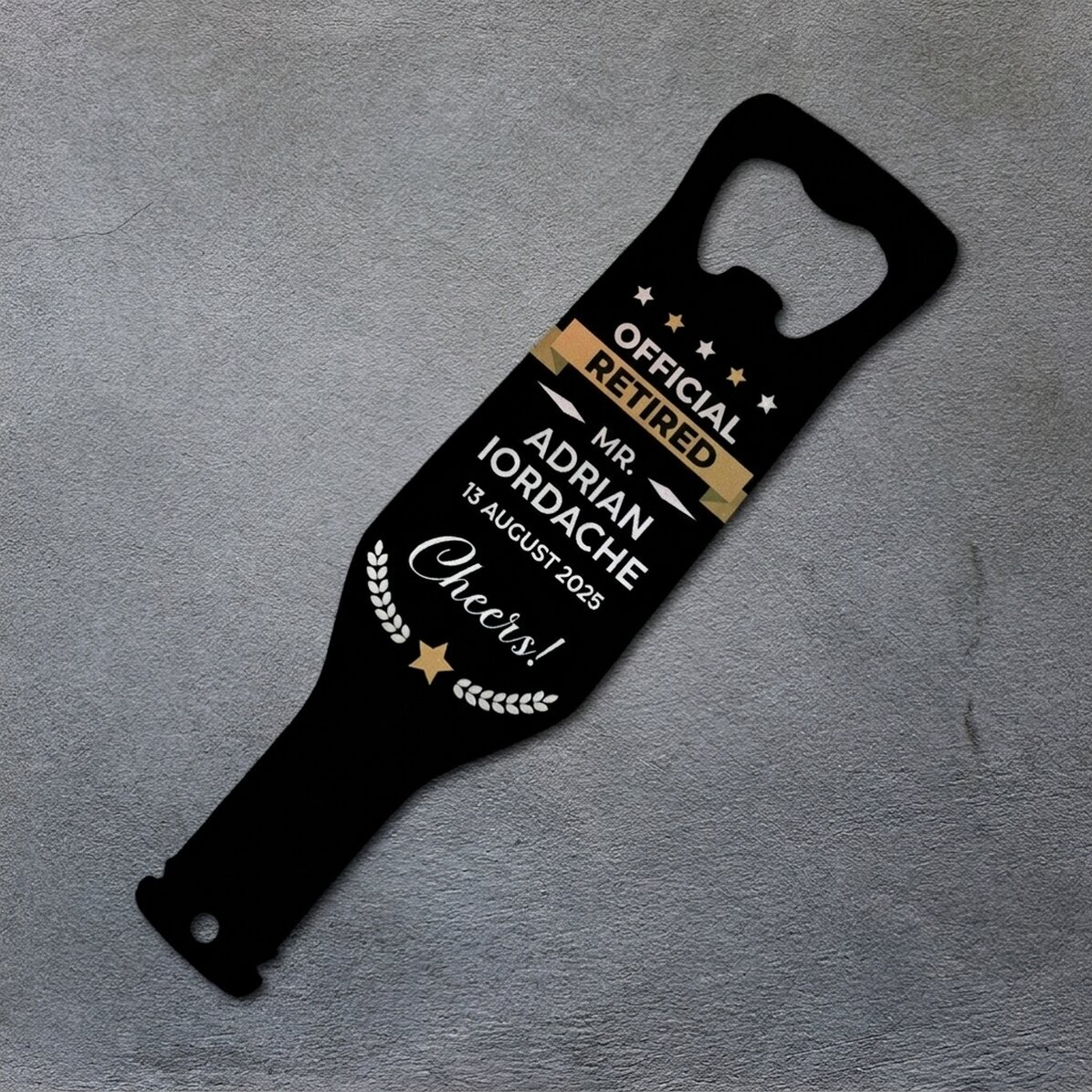 Personalizovaný otvírák na pivo s nápisem – Na zdraví