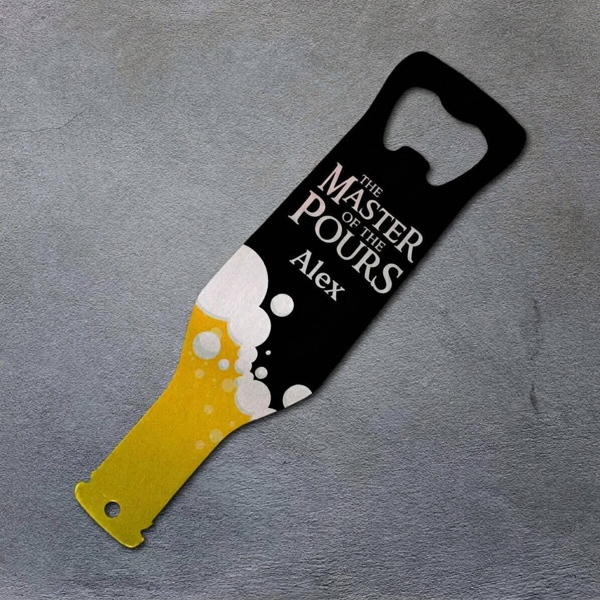 Personalizovaný otvírák na pivo s vzkazem – The Lord of the Drinks
