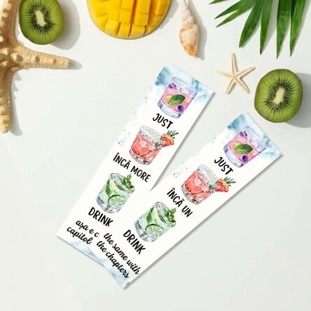 Personalised bookmark with text - One more drink