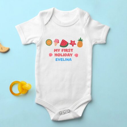 Dětské body s vlastním nápisem – První letní prázdniny