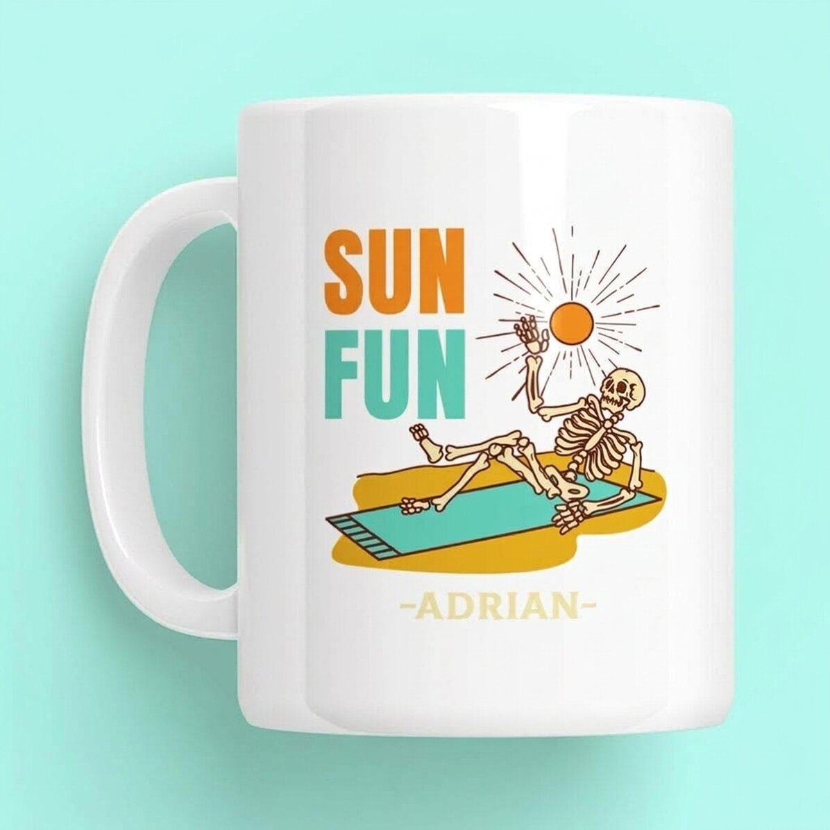 Personalizovaný hrnek s nápisem – Sun Fun