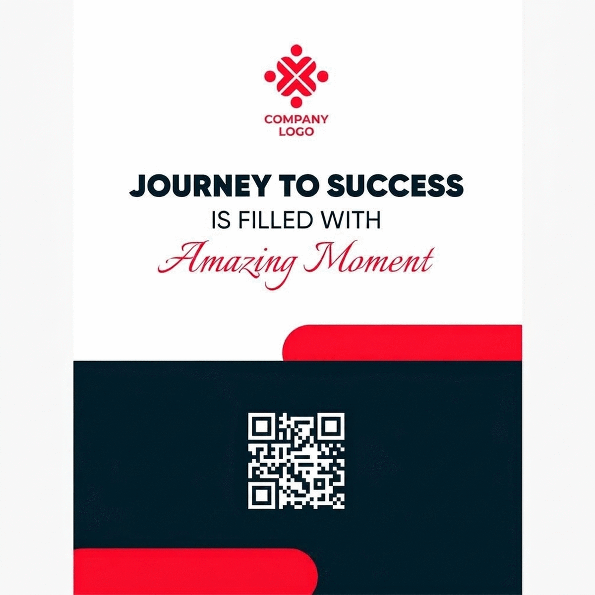 Personalizovaný plakát s textem a logem – Journey