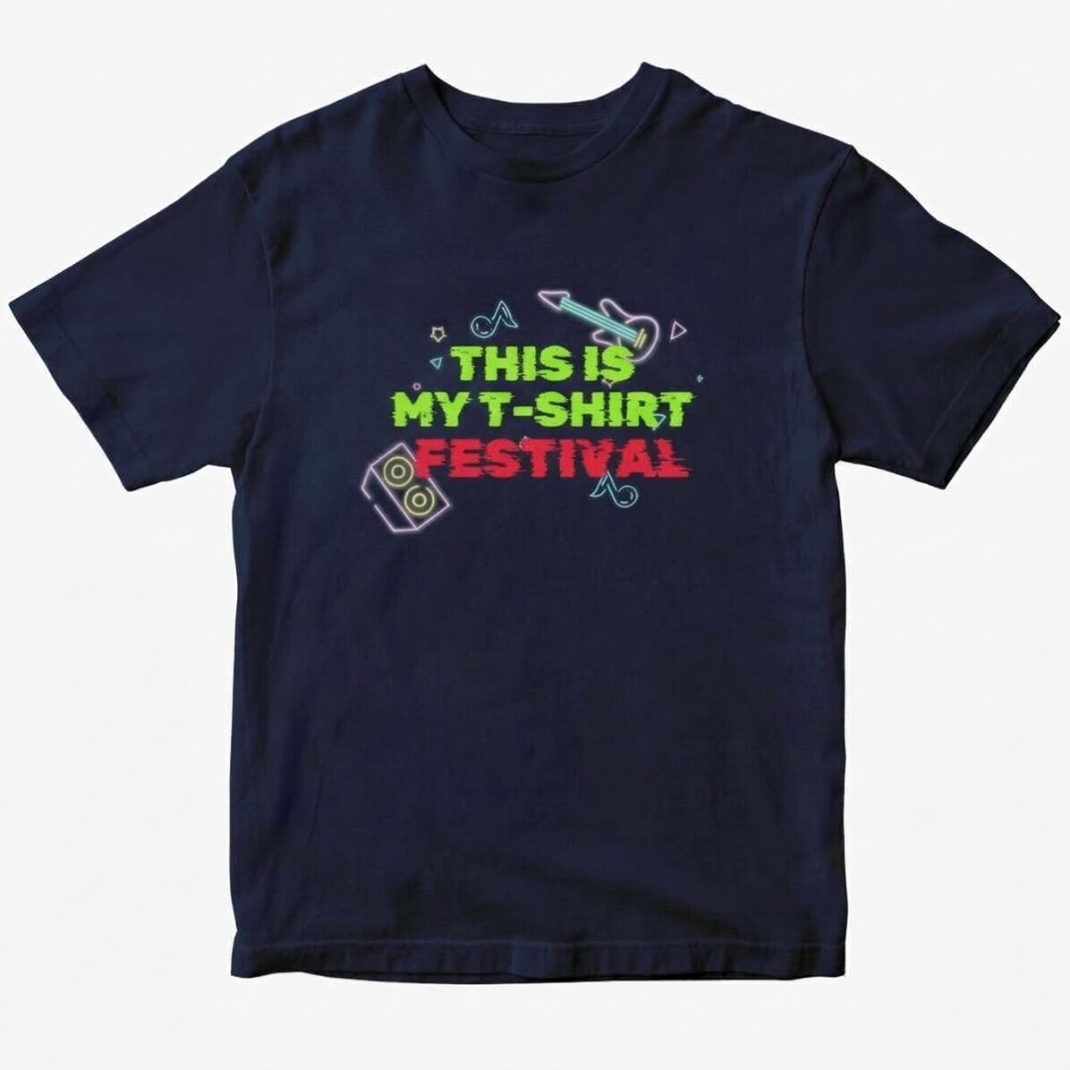 Bavlněné tričko s vlastním nápisem – Festivalové tričko