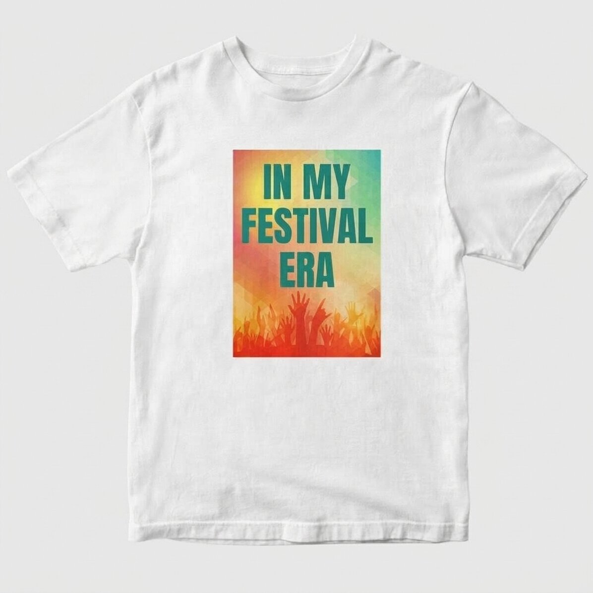 Bavlněné tričko s vlastním nápisem – In My Festival Era