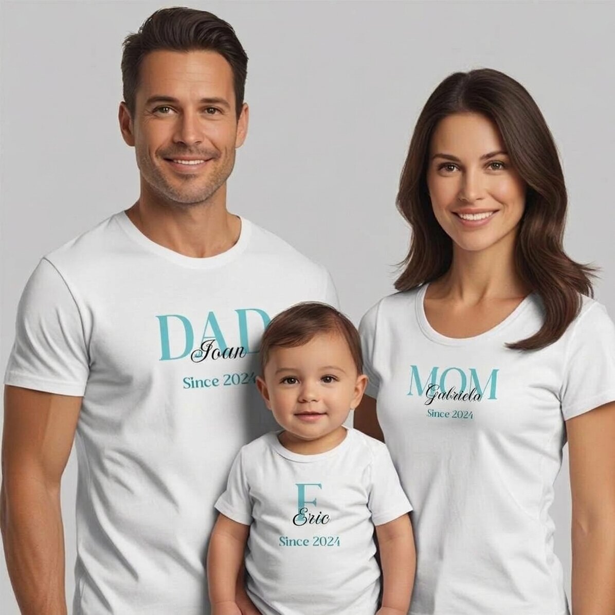 Bavlněné tričko pro děti/dospělé s vlastním textem – Family