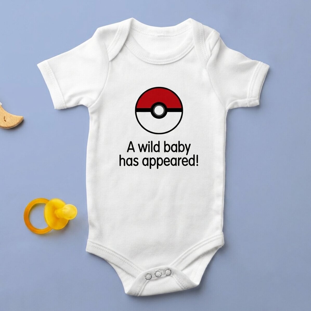 Dětské body s vlastním textem – Pokeball