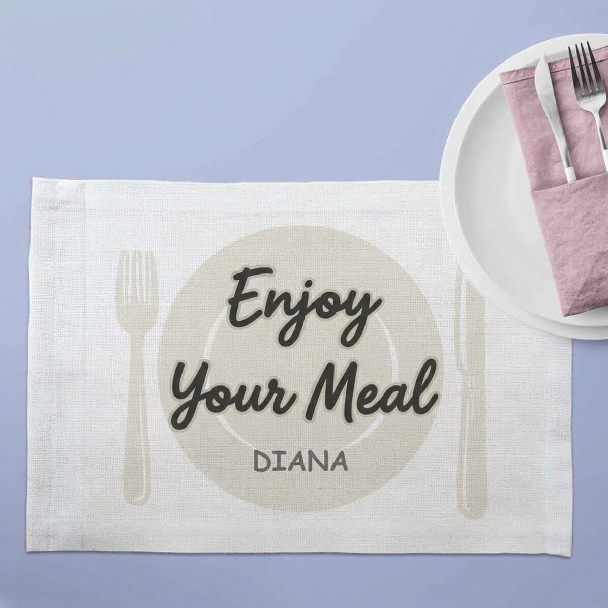 Podložka pod talíř s osobním jménem – Bon Apetit