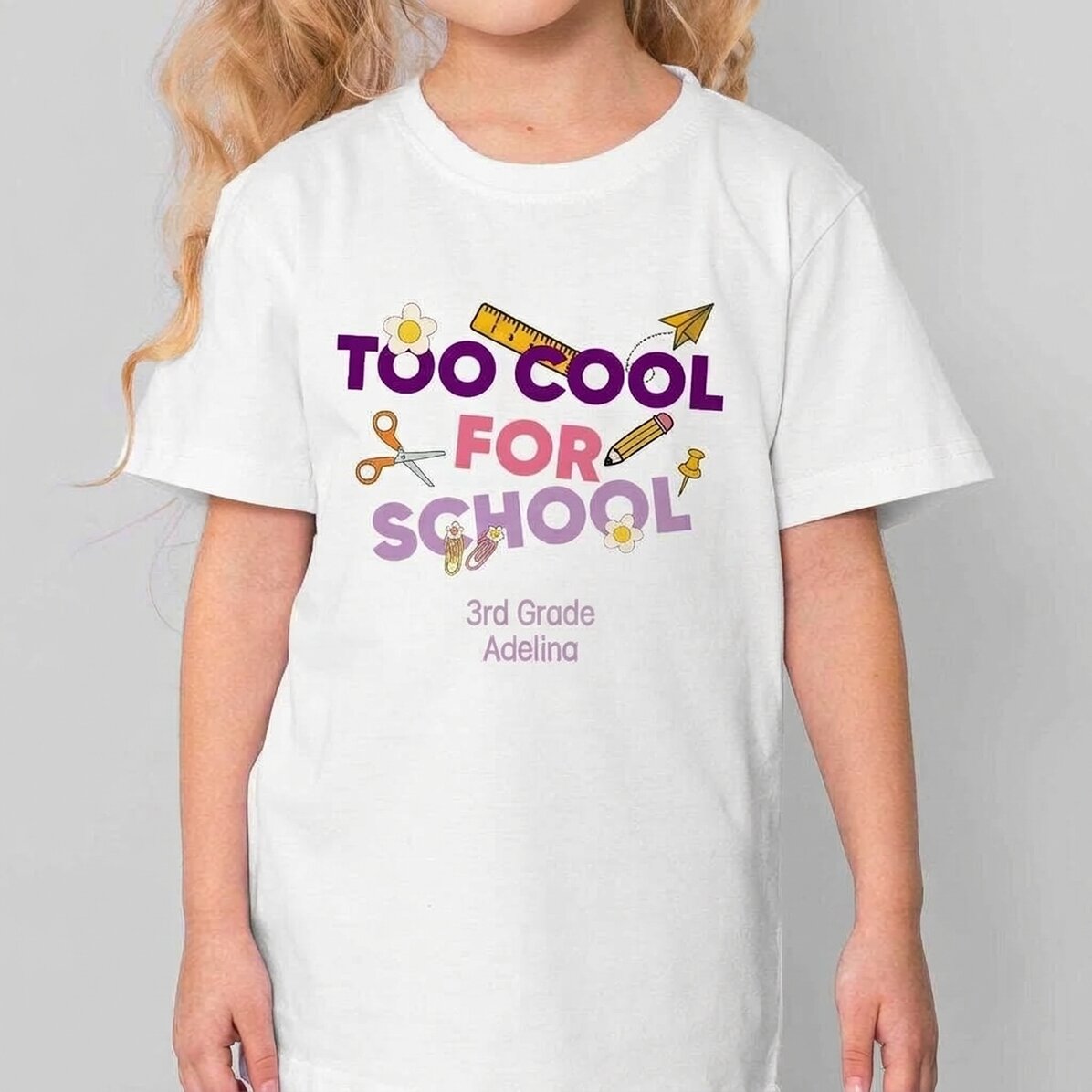 Dětské bavlněné tričko s vlastním nápisem – Cool