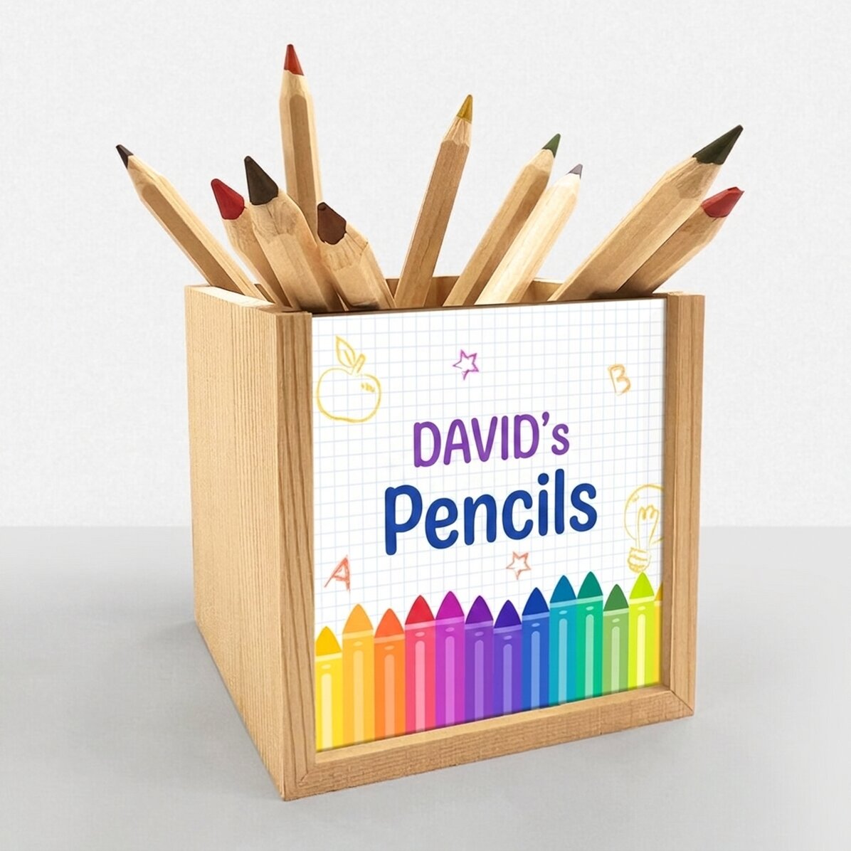 Personalizovaný stojánek na tužky s nápisem – Colors